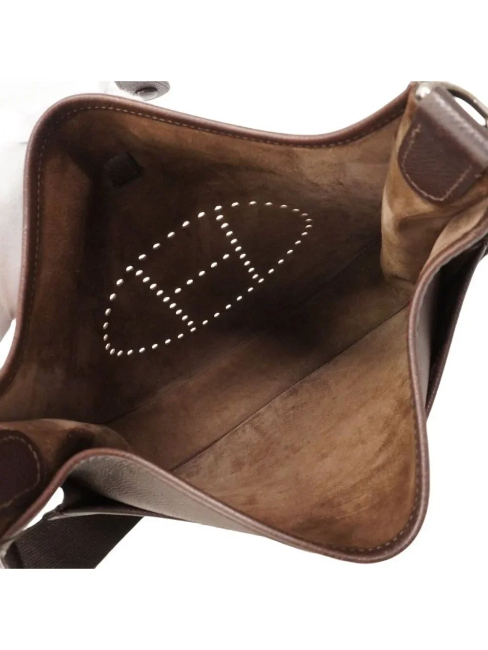 Hermes Shoulder Bag Evelyne Veau Epsom Havana Silver